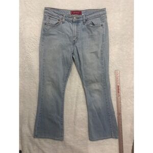 Levi's 519 Low Flare Jeans Women's Size 13 Jr M‎ Light Wash Denim Low Stretch
